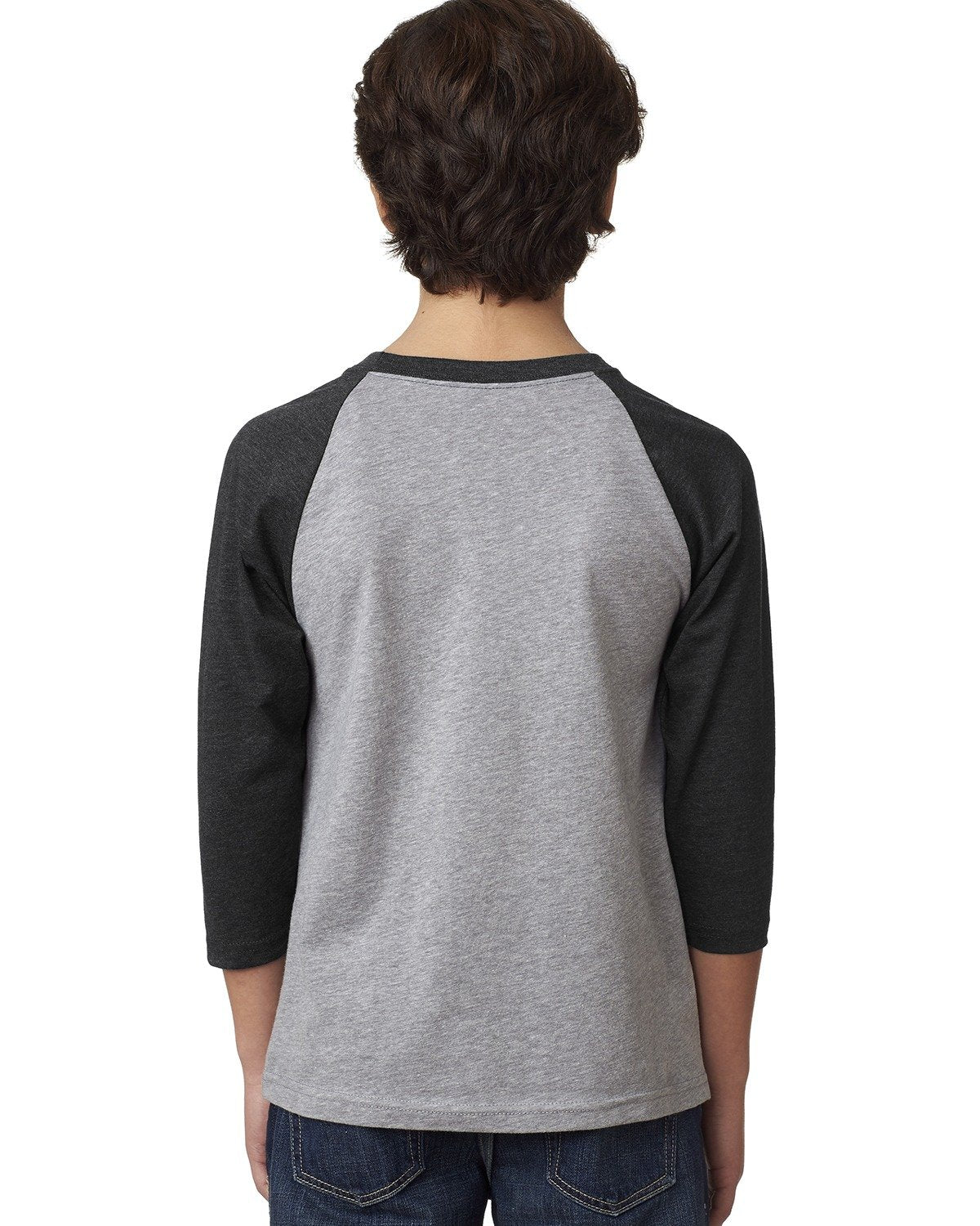 3352-Next Level Apparel-BLK/ DK GRY HTHR - Cheap-Us