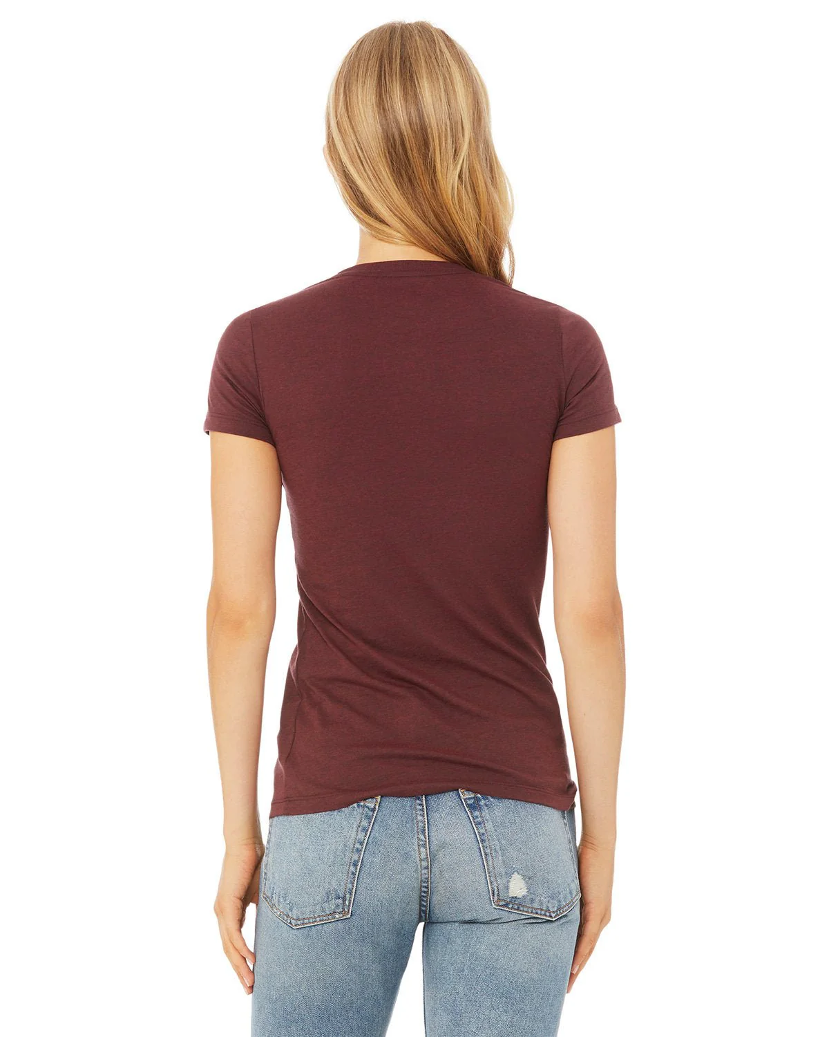 6004-Bella + Canvas-HEATHER CARDINAL - Cheap-Us