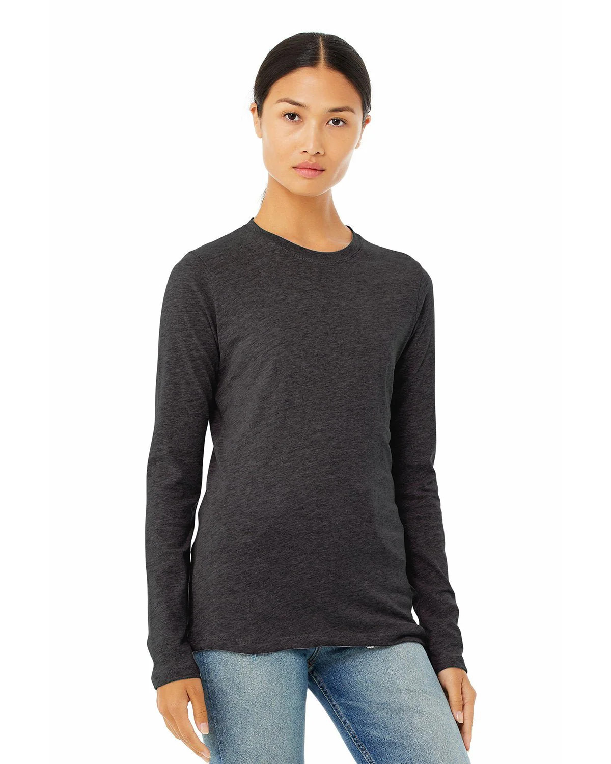 B6500-Bella + Canvas-DARK GRY HEATHER - Cheap-Us