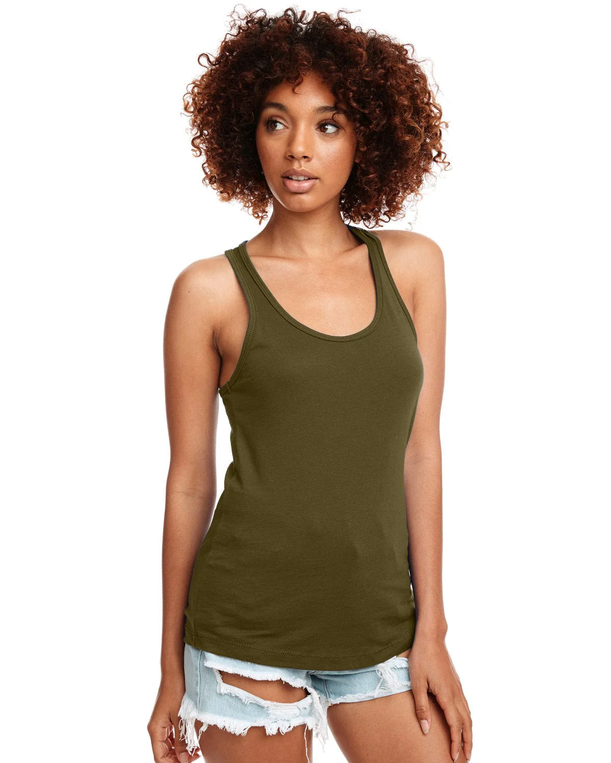 N1533-Next Level Apparel-MILITARY GREEN - Cheap-Us