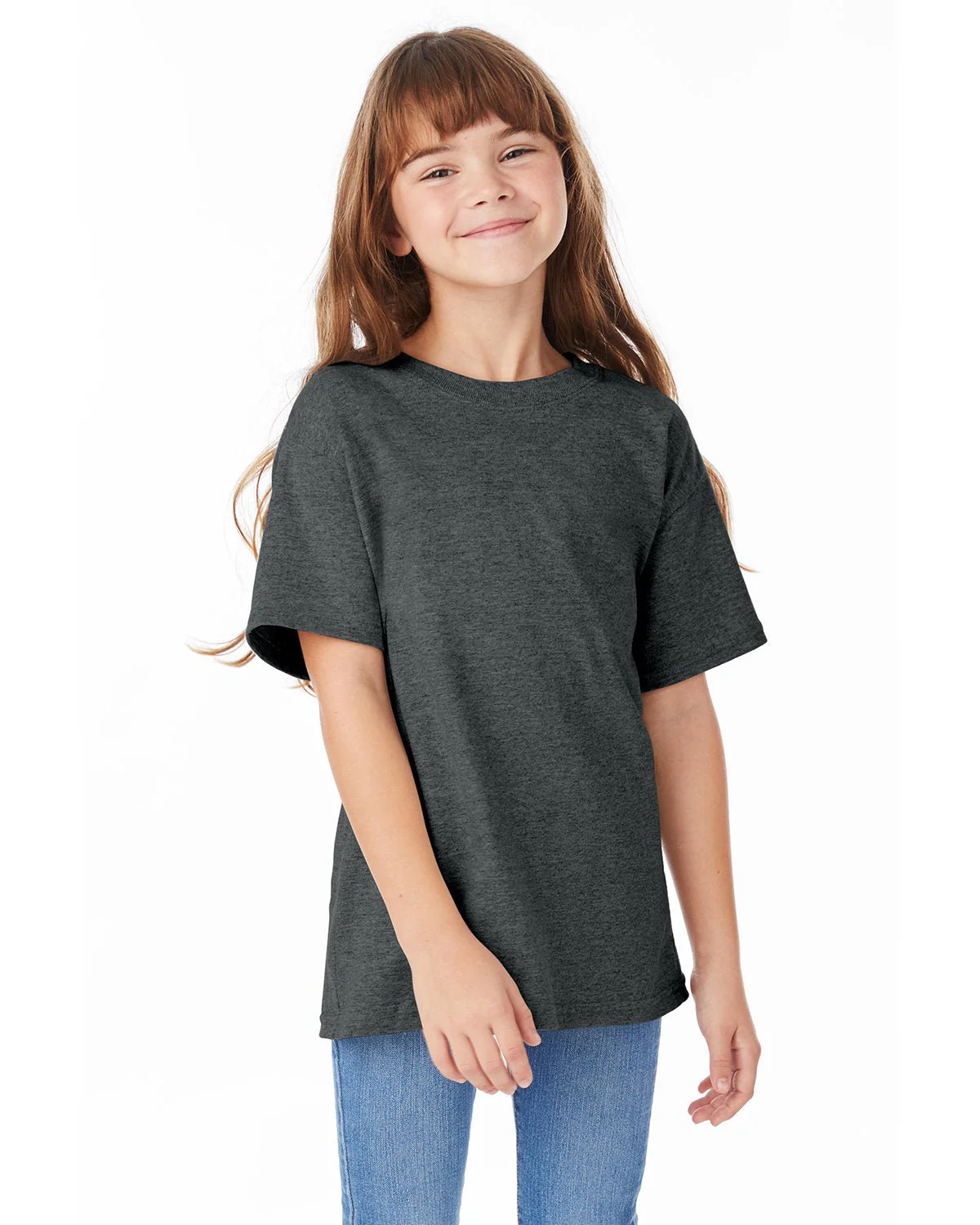 5480-Hanes-CHARCOAL HEATHER - Cheap-Us