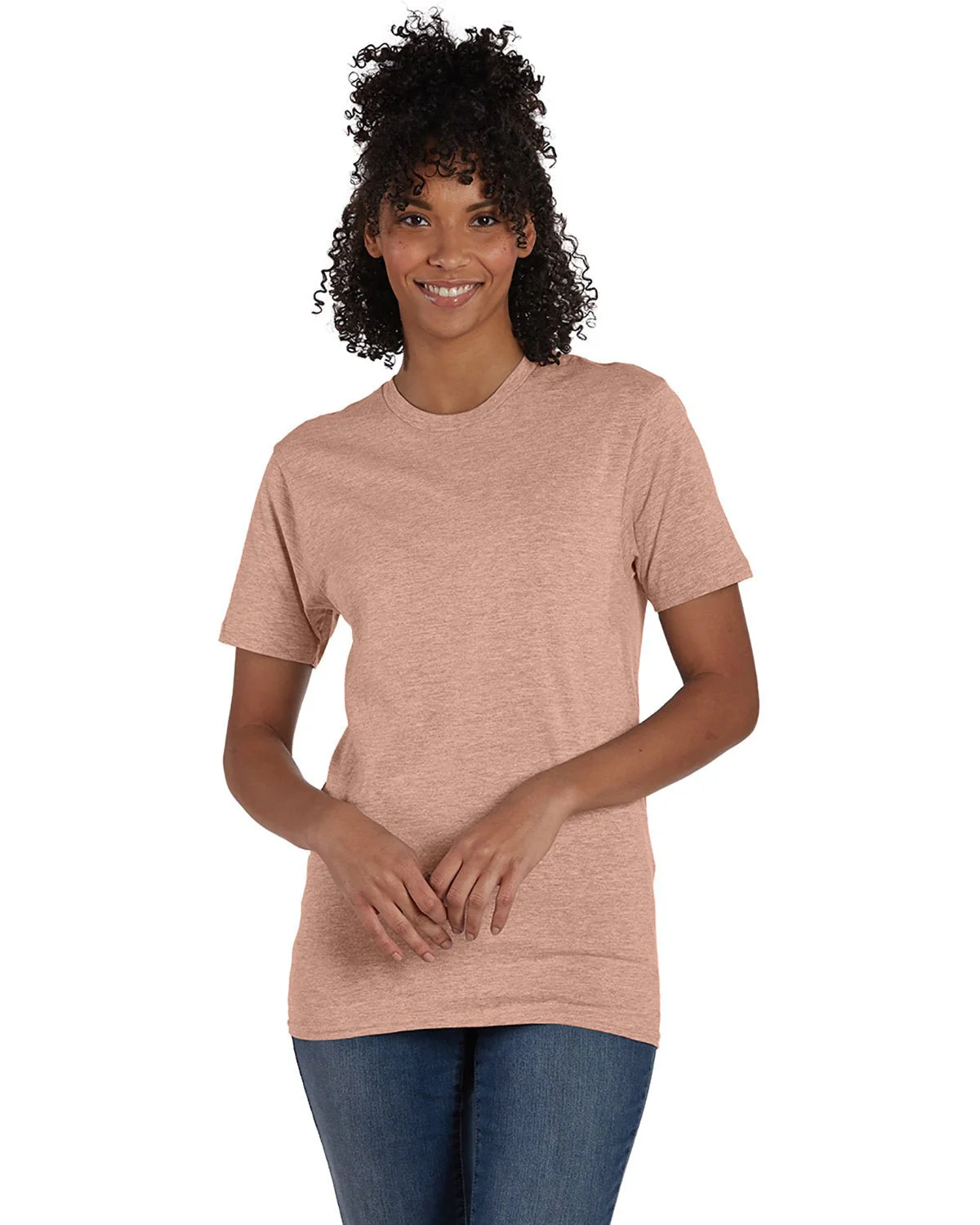 4980-Hanes-MRBLD CANTALOUPE - Cheap-Us