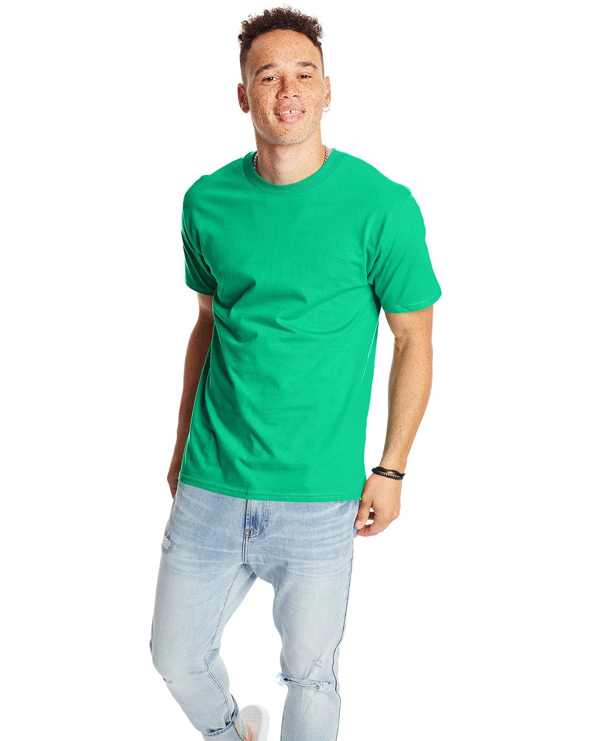 5180-Hanes-KELLY GREEN - Cheap-Us