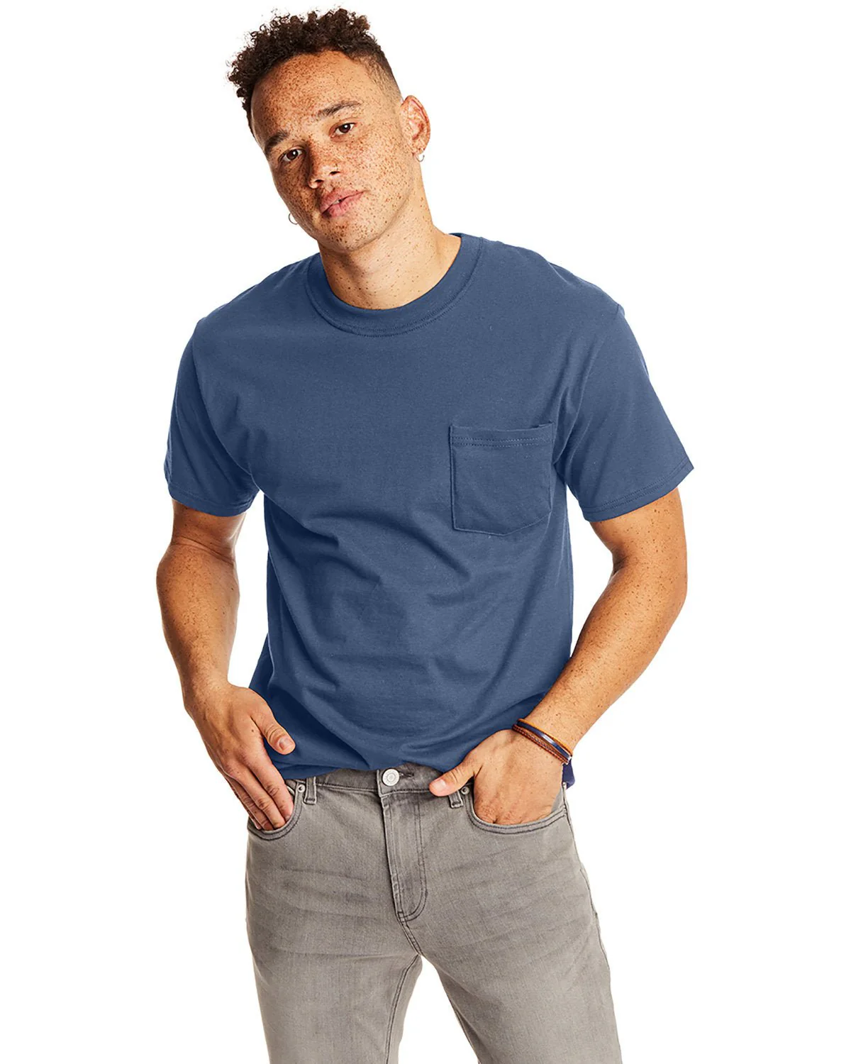 5190P-Hanes-DENIM BLUE - Cheap-Us