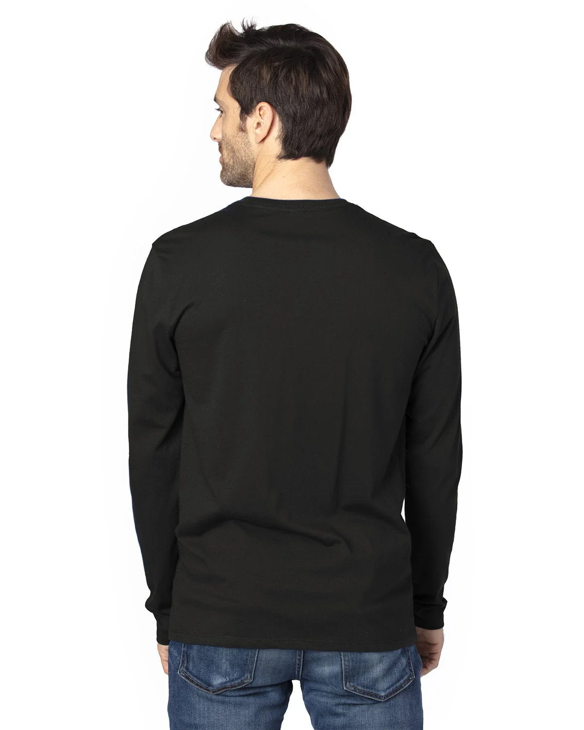 100LS-Threadfast Apparel-BLACK - Cheap-Us