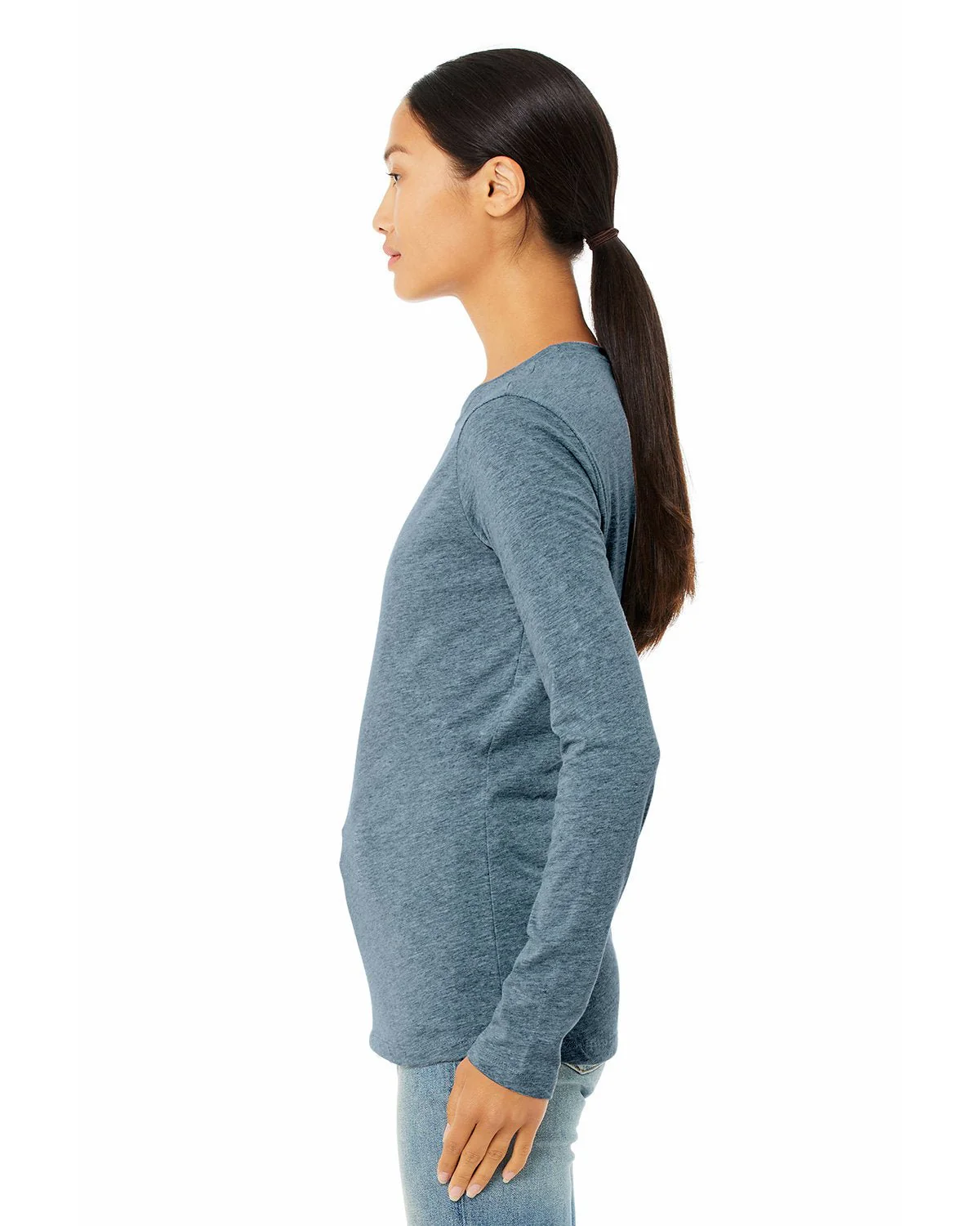 B6500-Bella + Canvas-HTHR DEEP TEAL - Cheap-Us