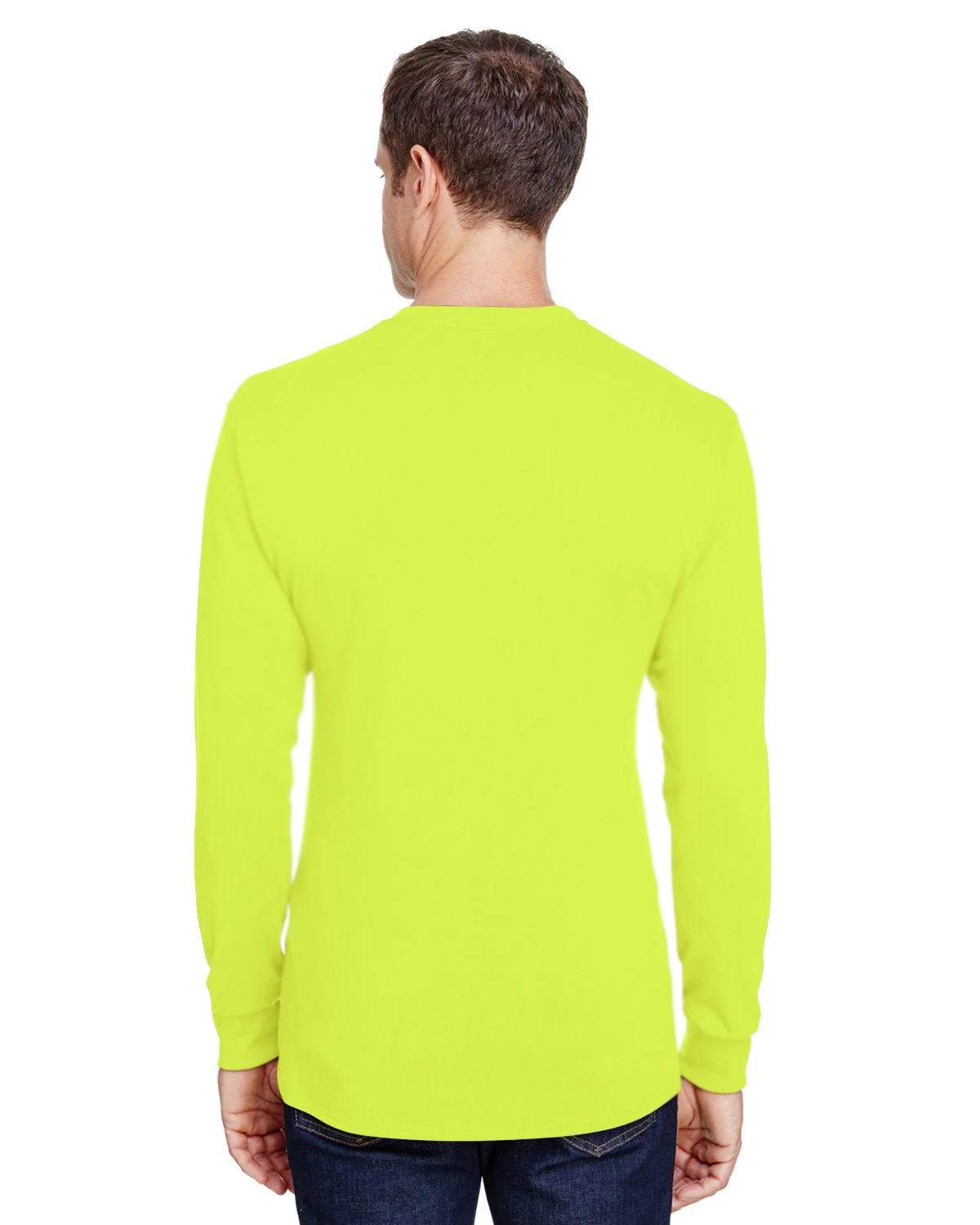 W120-Hanes-SAFETY GREEN - Cheap-Us