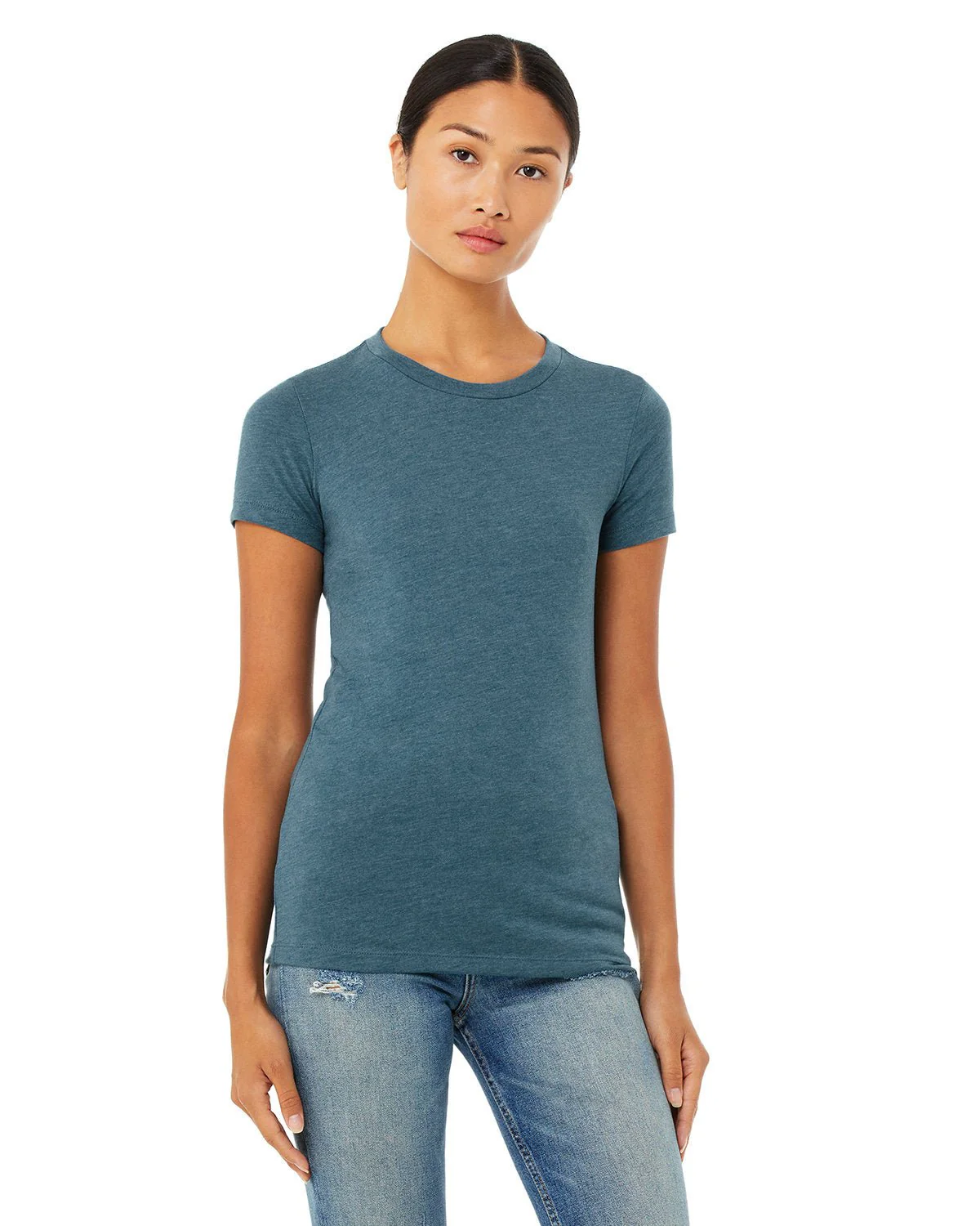 6004-Bella + Canvas-HTHR DEEP TEAL - Cheap-Us