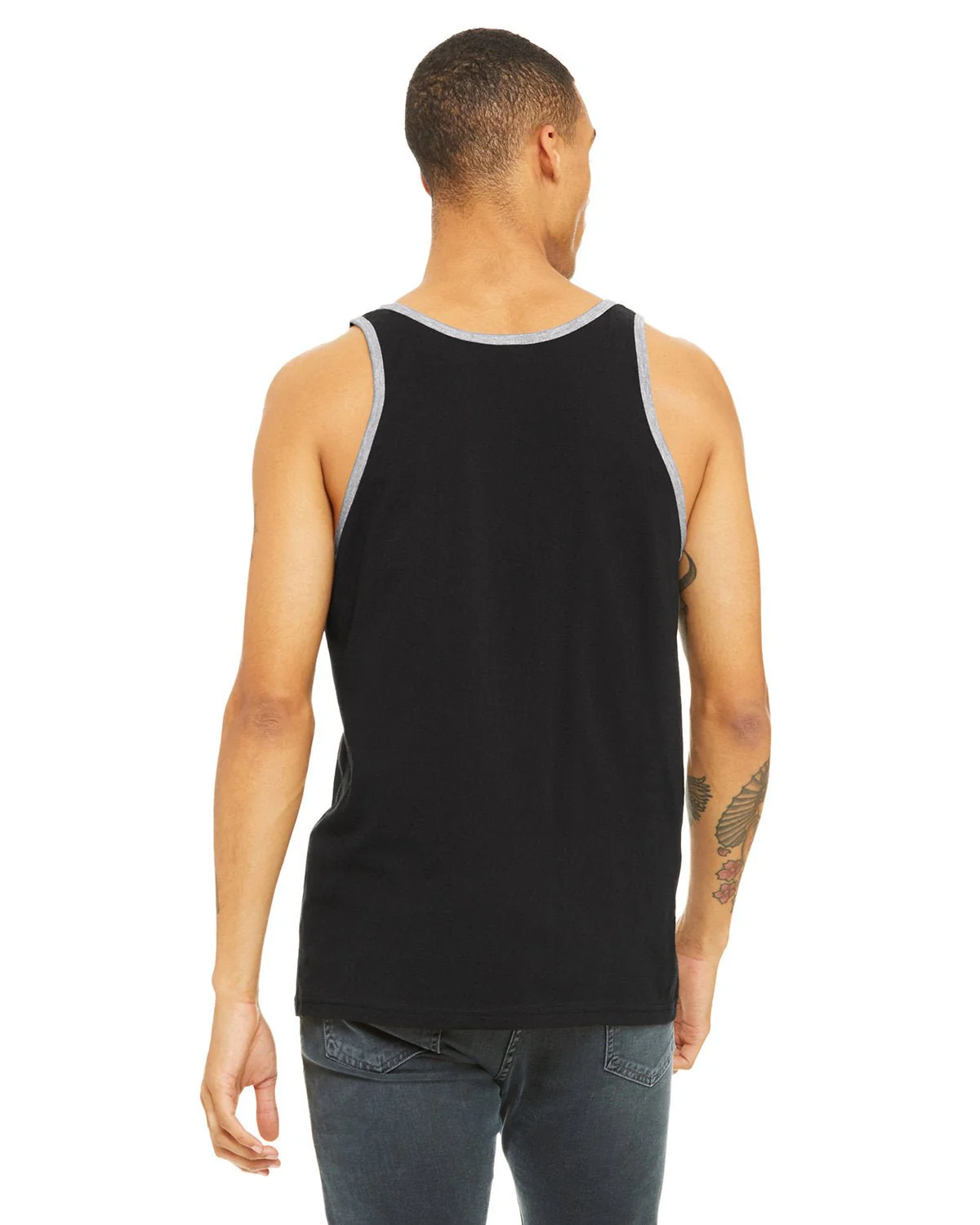 3480-Bella + Canvas-BLACK/ ATH HTHR - Cheap-Us