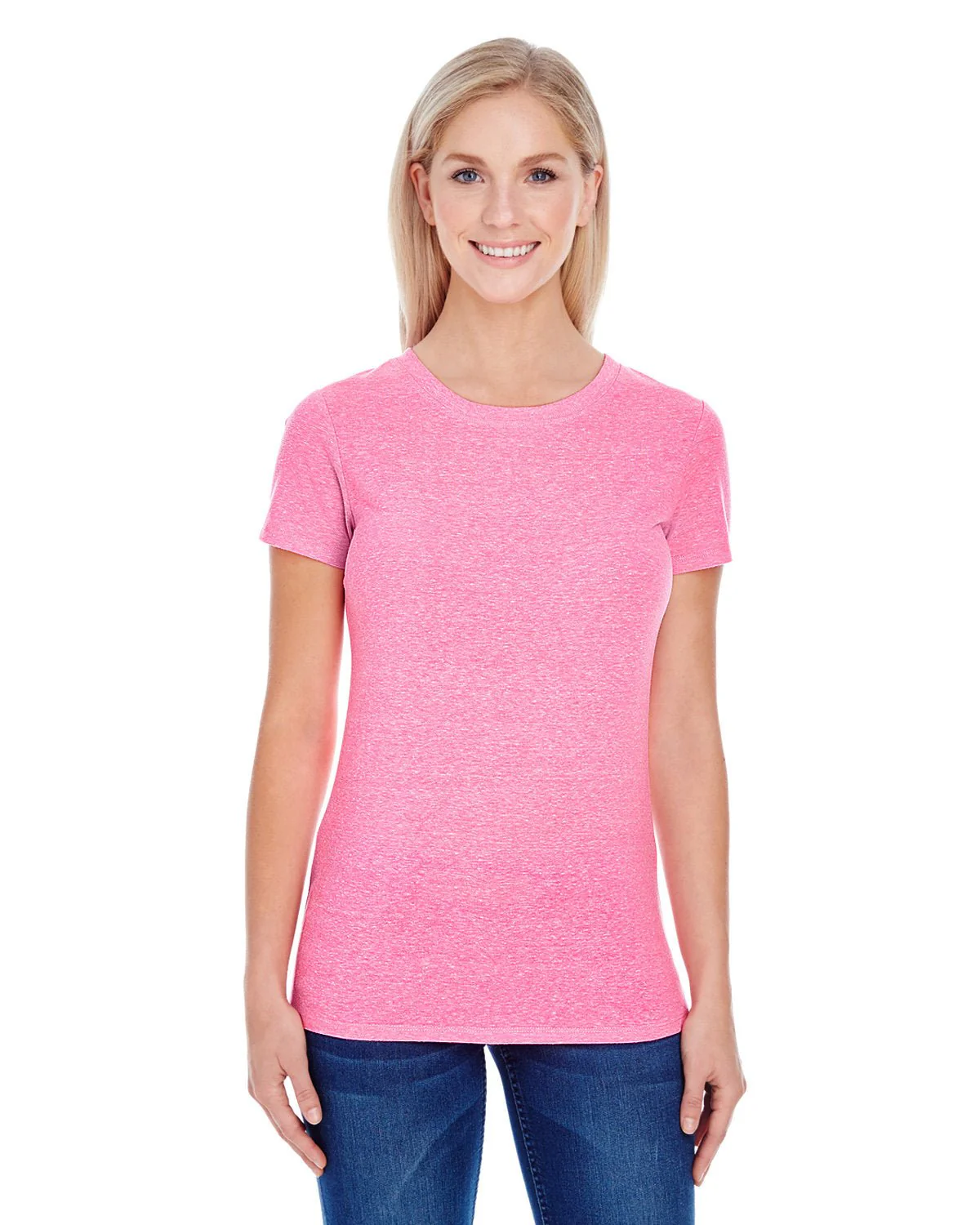 202A-Threadfast Apparel-NEON PINK TRIBLD - Cheap-Us