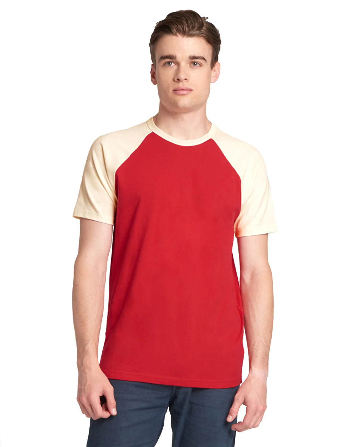 N3650-Next Level Apparel-NATURAL/ RED - Cheap-Us