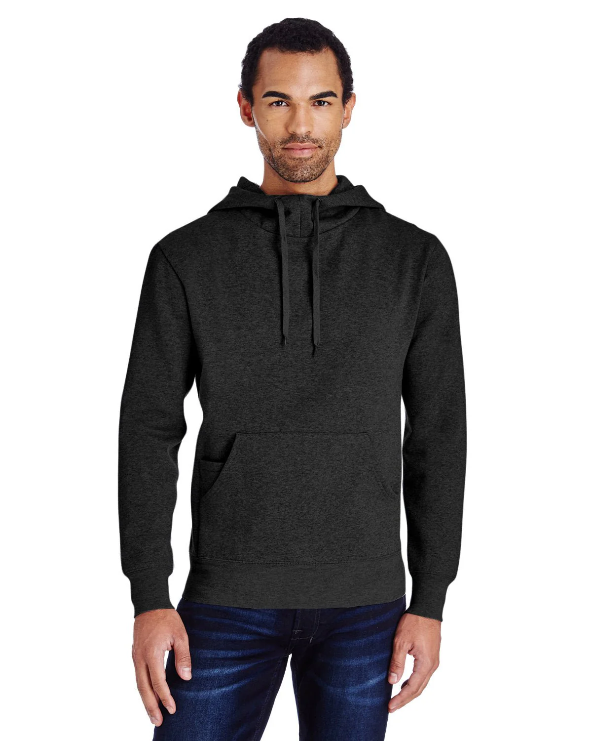 322H-Threadfast Apparel-BLACK HEATHER - Cheap-Us