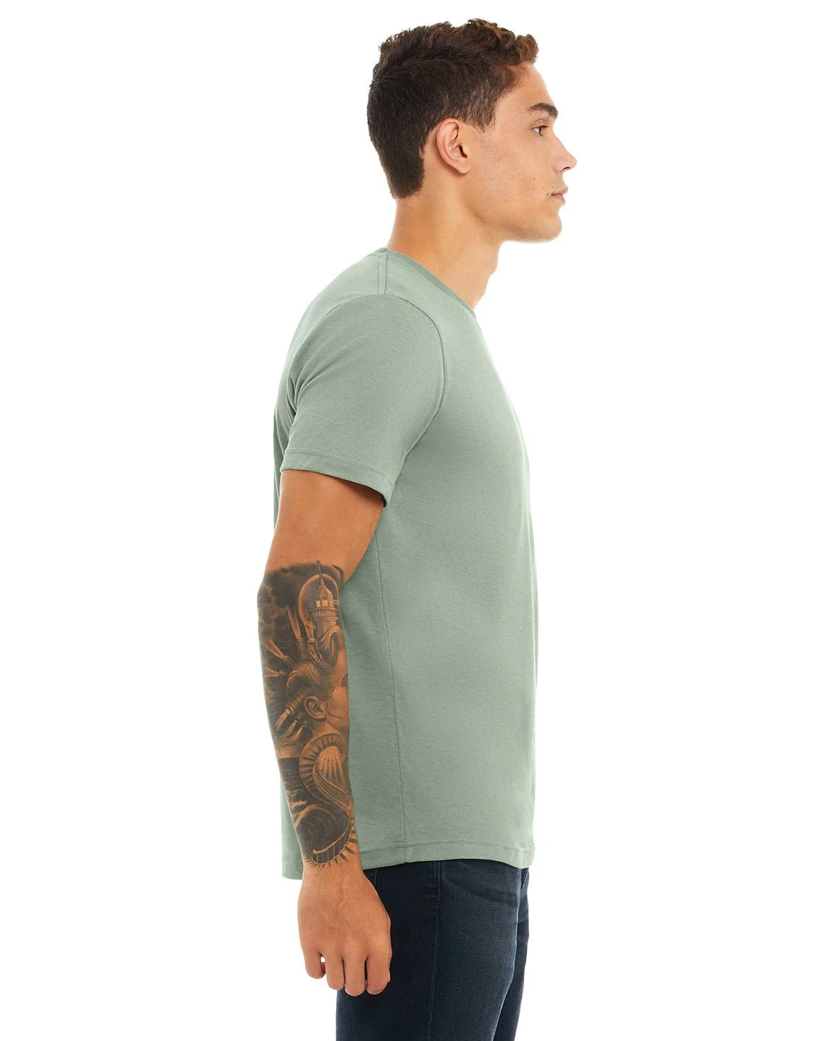 3001CVC-Bella + Canvas-HEATHER SAGE - Cheap-Us