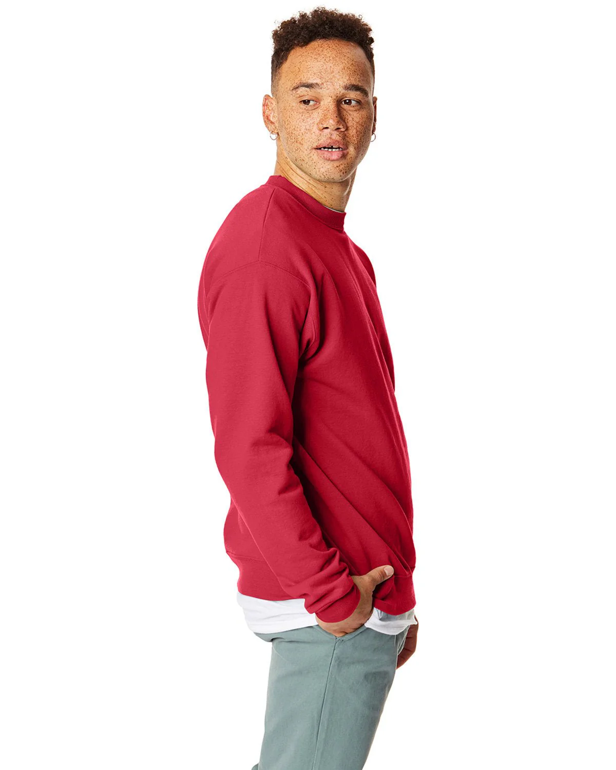 P1607-Hanes-DEEP RED - Cheap-Us