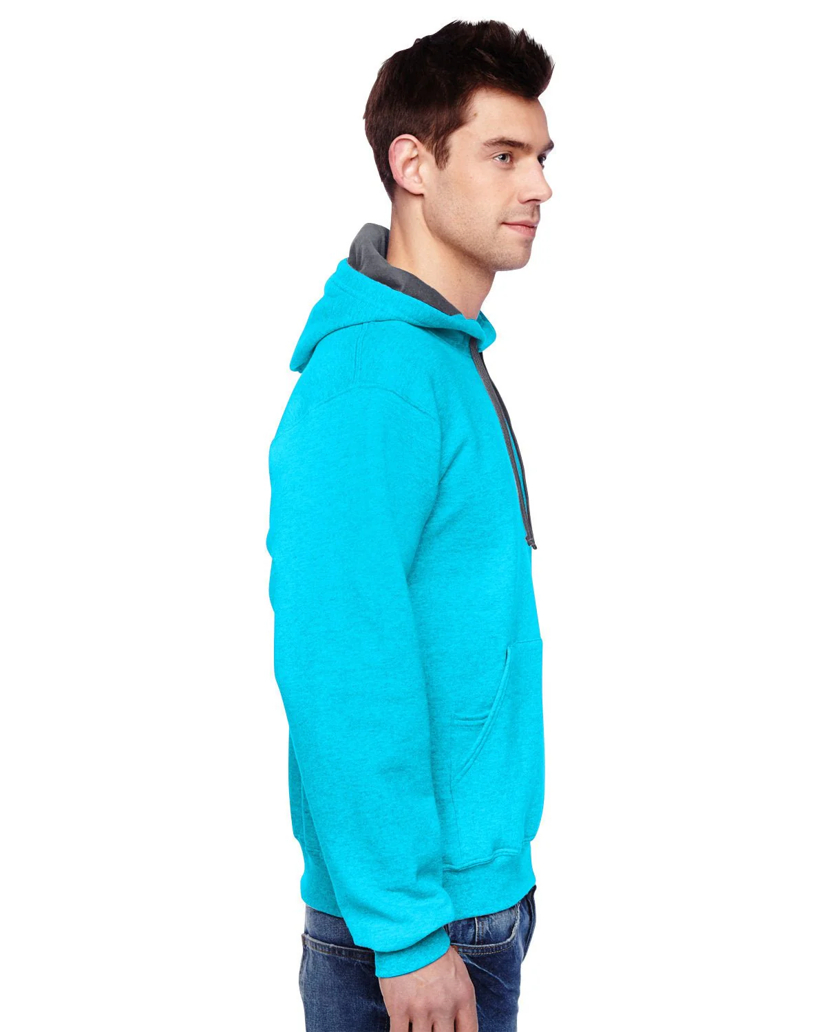 SF76R-Fruit of the Loom-CARIB BLUE HTHR - Cheap-Us