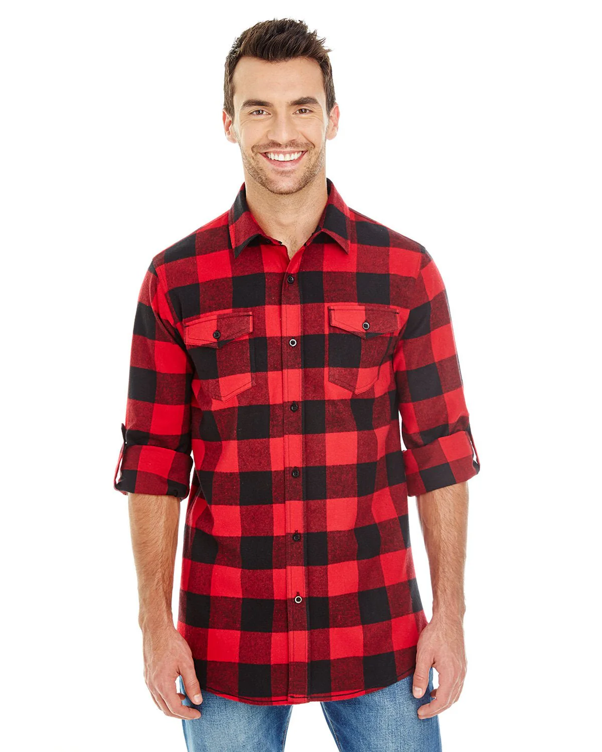 B8210-Burnside-RED/ BLACK - Cheap-Us