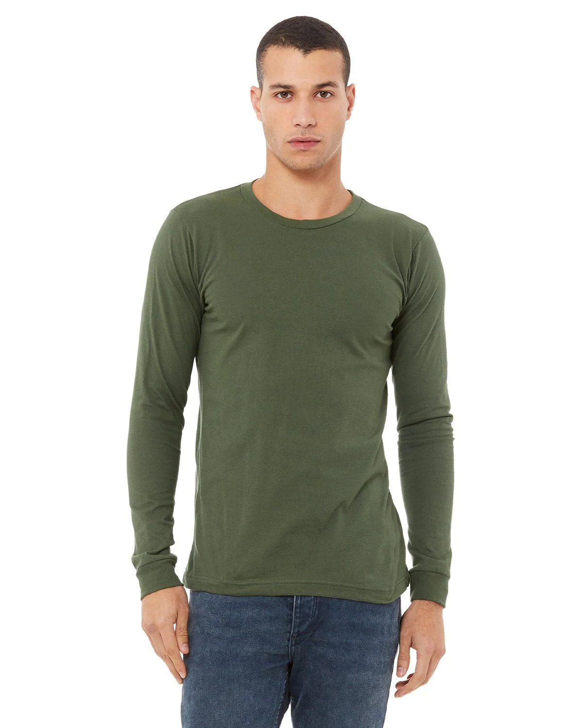 3501-Bella + Canvas-MILITARY GREEN - Cheap-Us