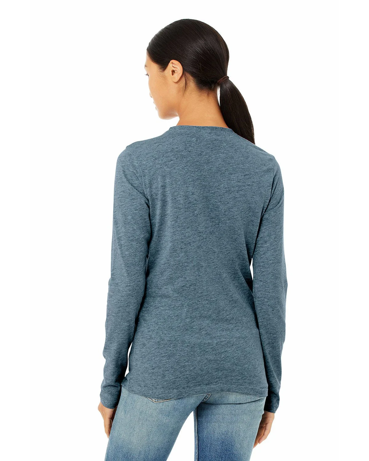 B6500-Bella + Canvas-HTHR DEEP TEAL - Cheap-Us