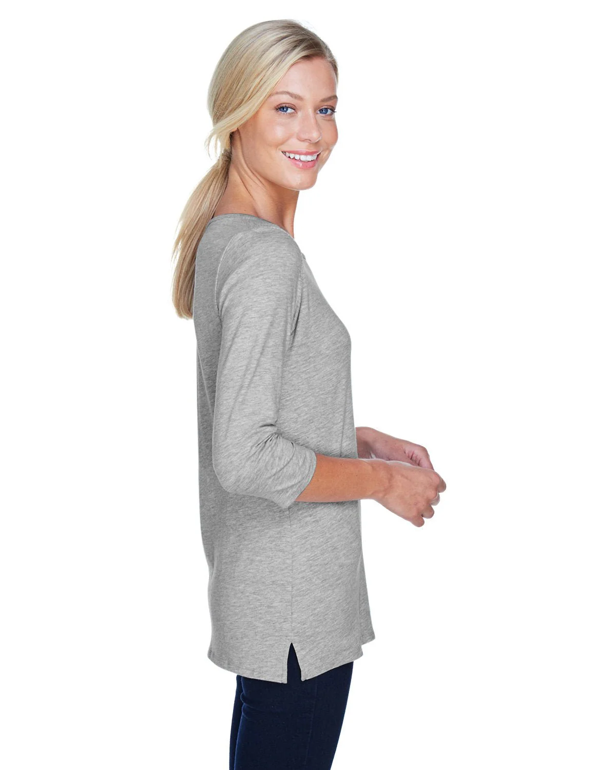 DP192W-Devon & Jones-GREY HEATHER - Cheap-Us