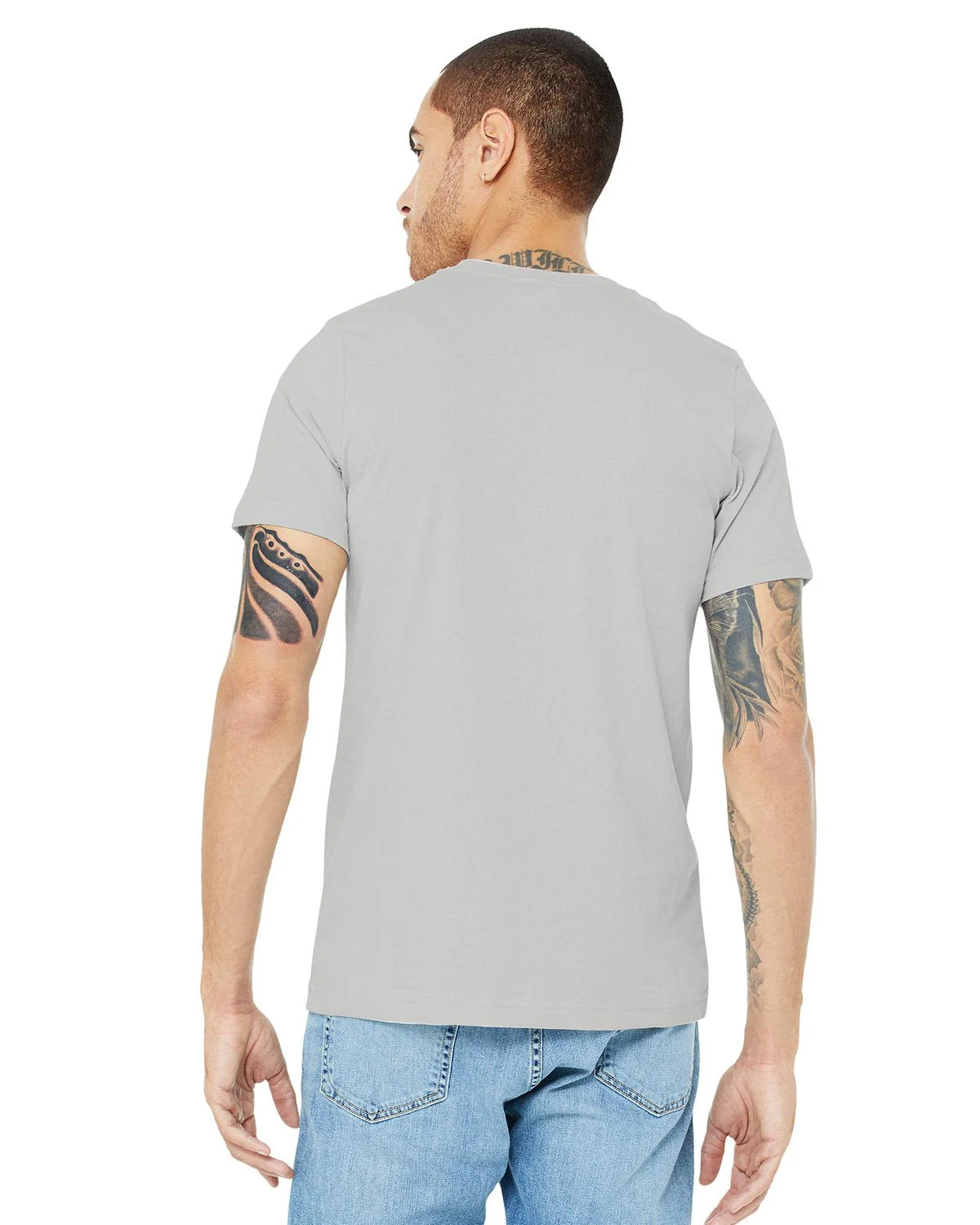 3001CVC-Bella + Canvas-HEATHER SILVER - Cheap-Us