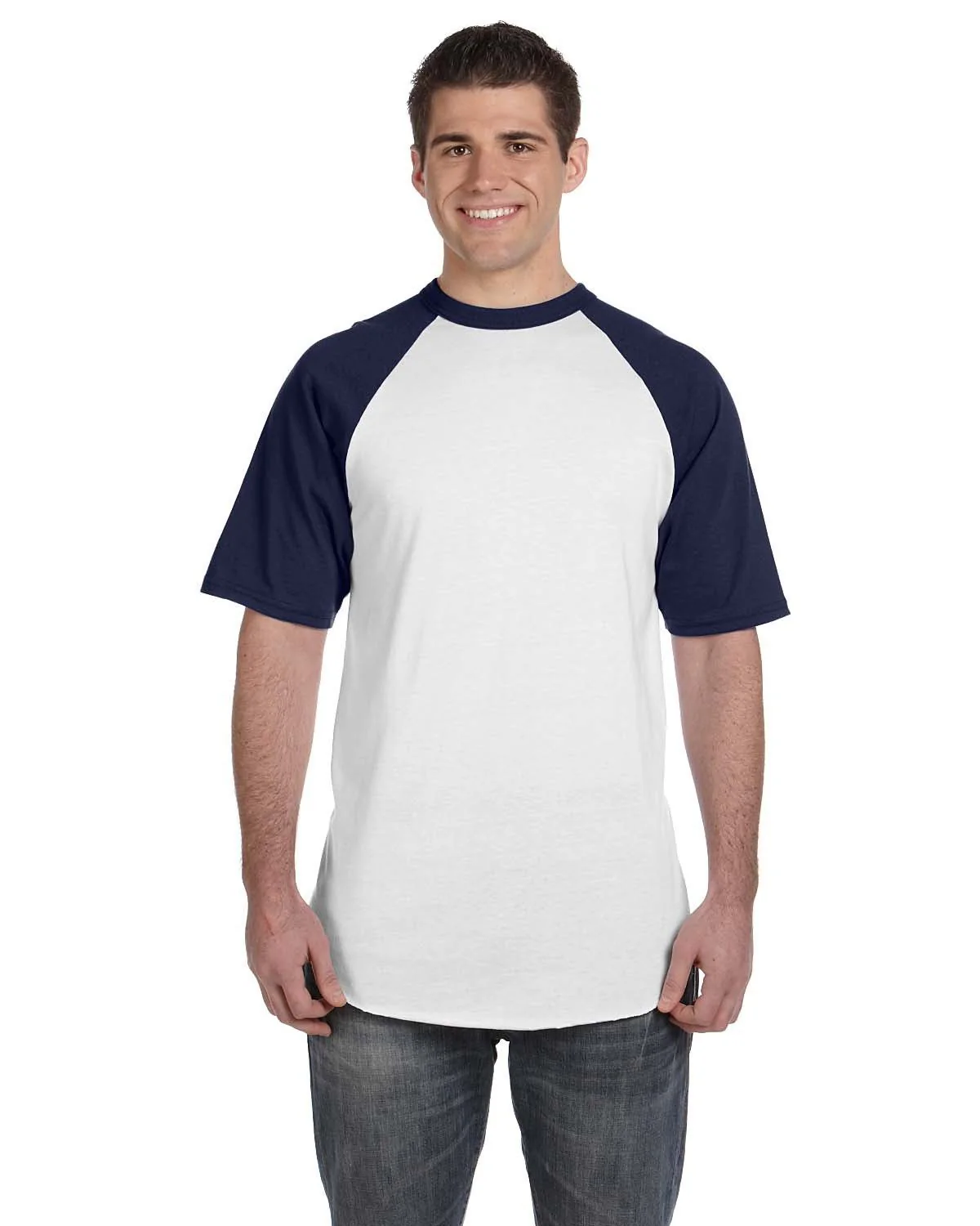 423-Augusta Sportswear-WHITE/ NAVY - Cheap-Us