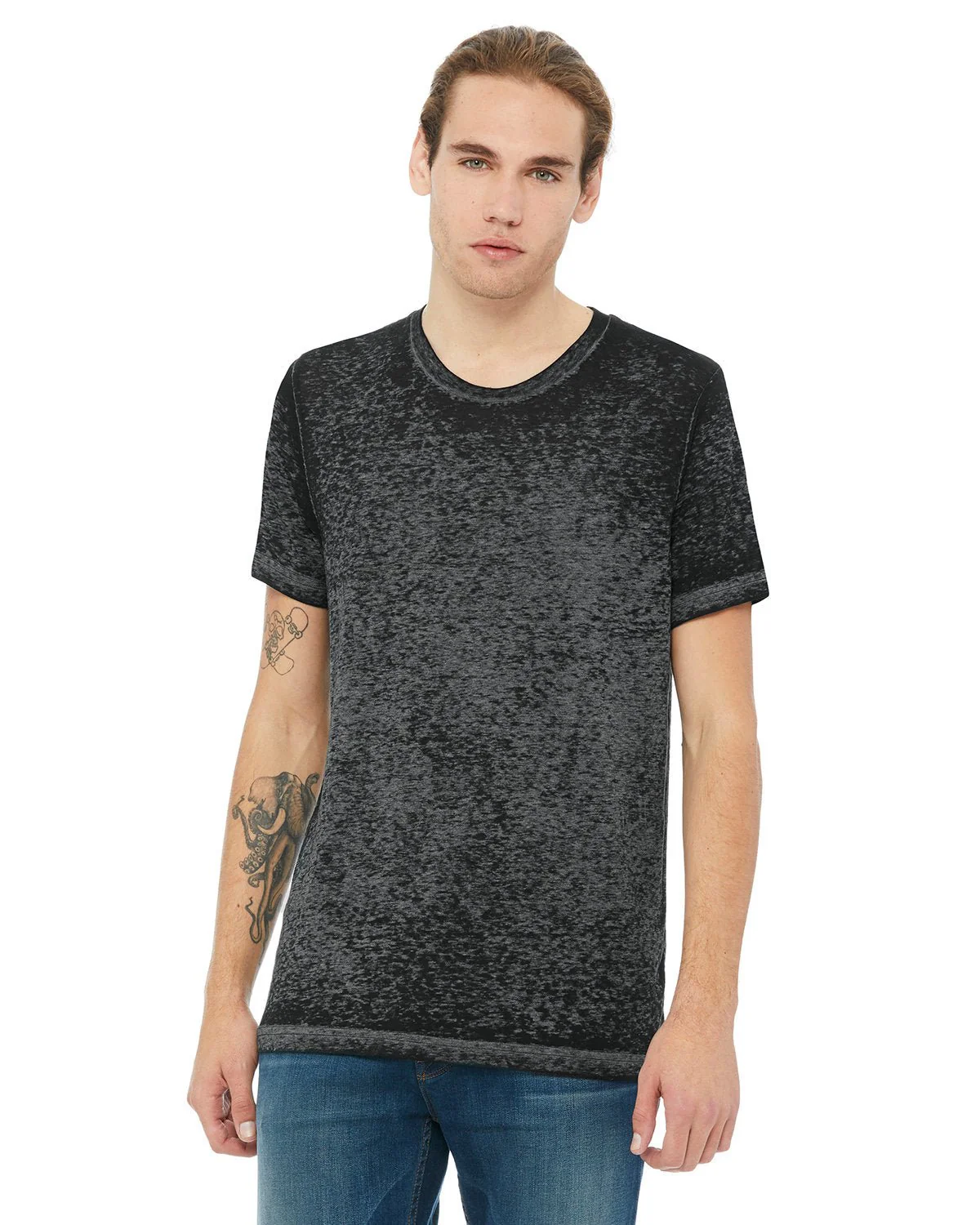 3650-Bella + Canvas-BLACK ACID WASH - Cheap-Us