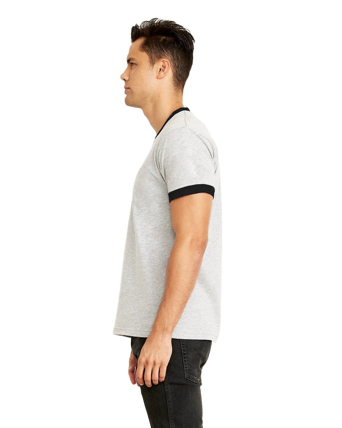 3604-Next Level Apparel-HTHR GRAY/ BLACK - Cheap-Us