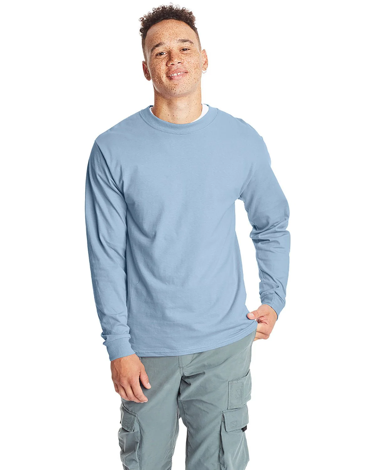 5186-Hanes-LIGHT BLUE - Cheap-Us