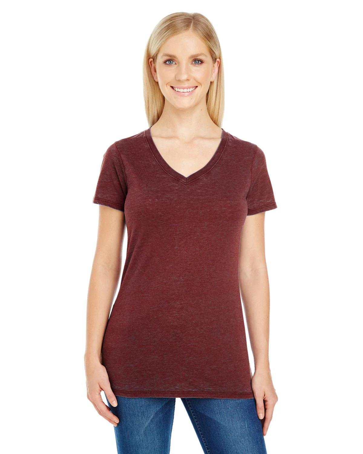 215B-Threadfast Apparel-BLACK CHERRY - Cheap-Us
