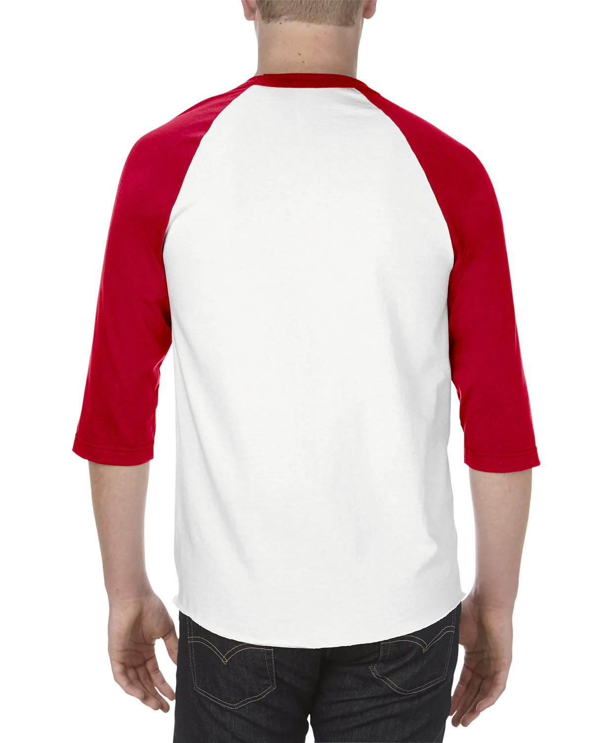 AL1334-Alstyle-WHITE/ RED - Cheap-Us