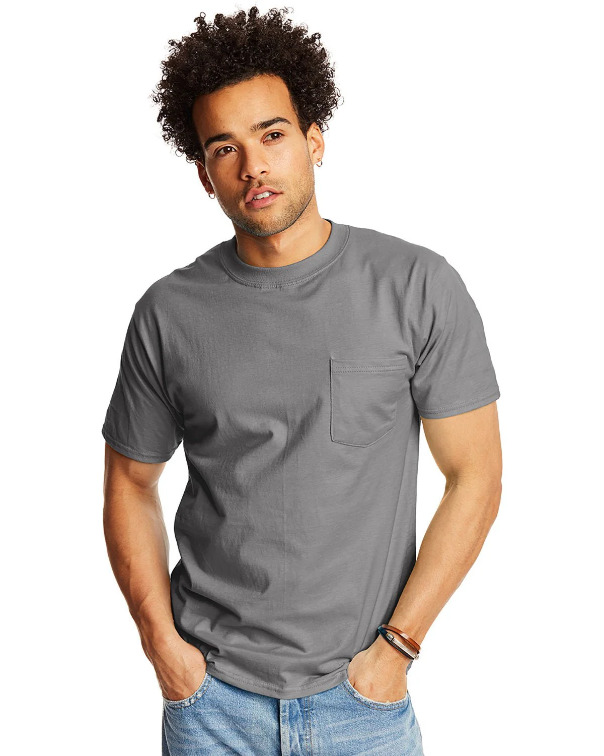 5190P-Hanes-SMOKE GRAY - Cheap-Us