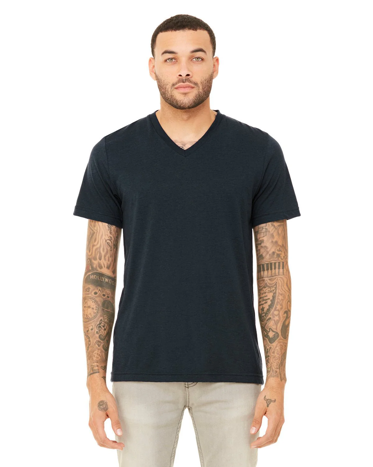 3415C-Bella + Canvas-SOLID NVY TRBLND - Cheap-Us