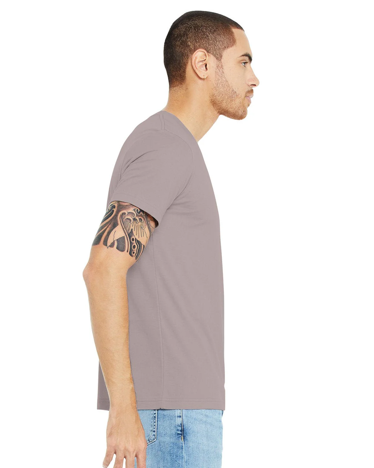 3001CVC-Bella + Canvas-HTHR PINK GRAVEL - Cheap-Us