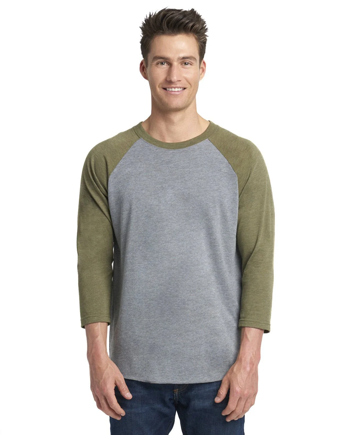 6051-Next Level Apparel-MIL GRN/ PRM HTH - Cheap-Us