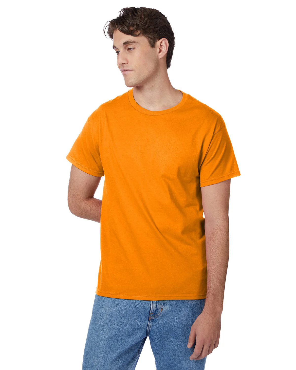 5250T-Hanes-SAFETY ORANGE - Cheap-Us