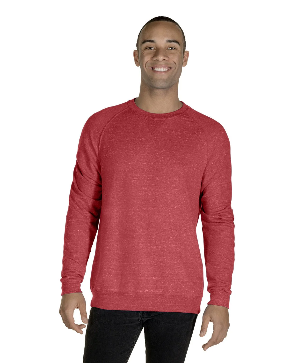 91MR-Jerzees-RED SNOW HEATHER - Cheap-Us