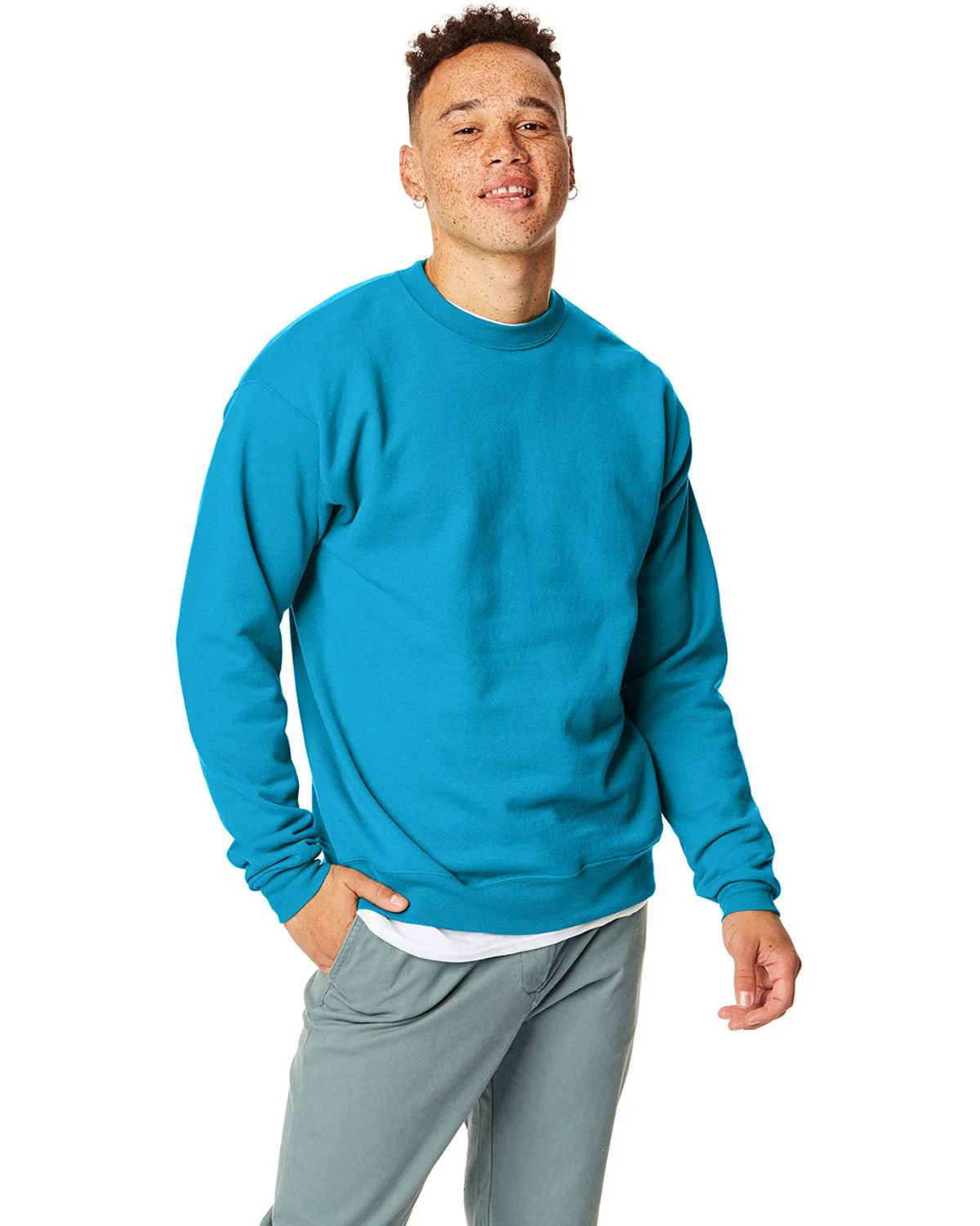P1607-Hanes-TEAL - Cheap-Us
