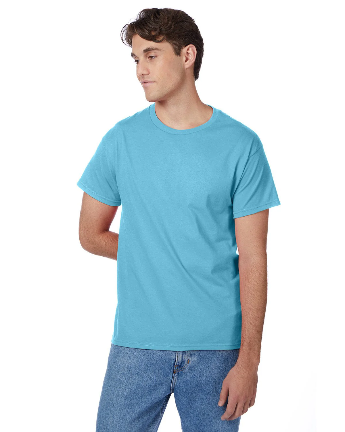 5250T-Hanes-BLUE HORIZON - Cheap-Us