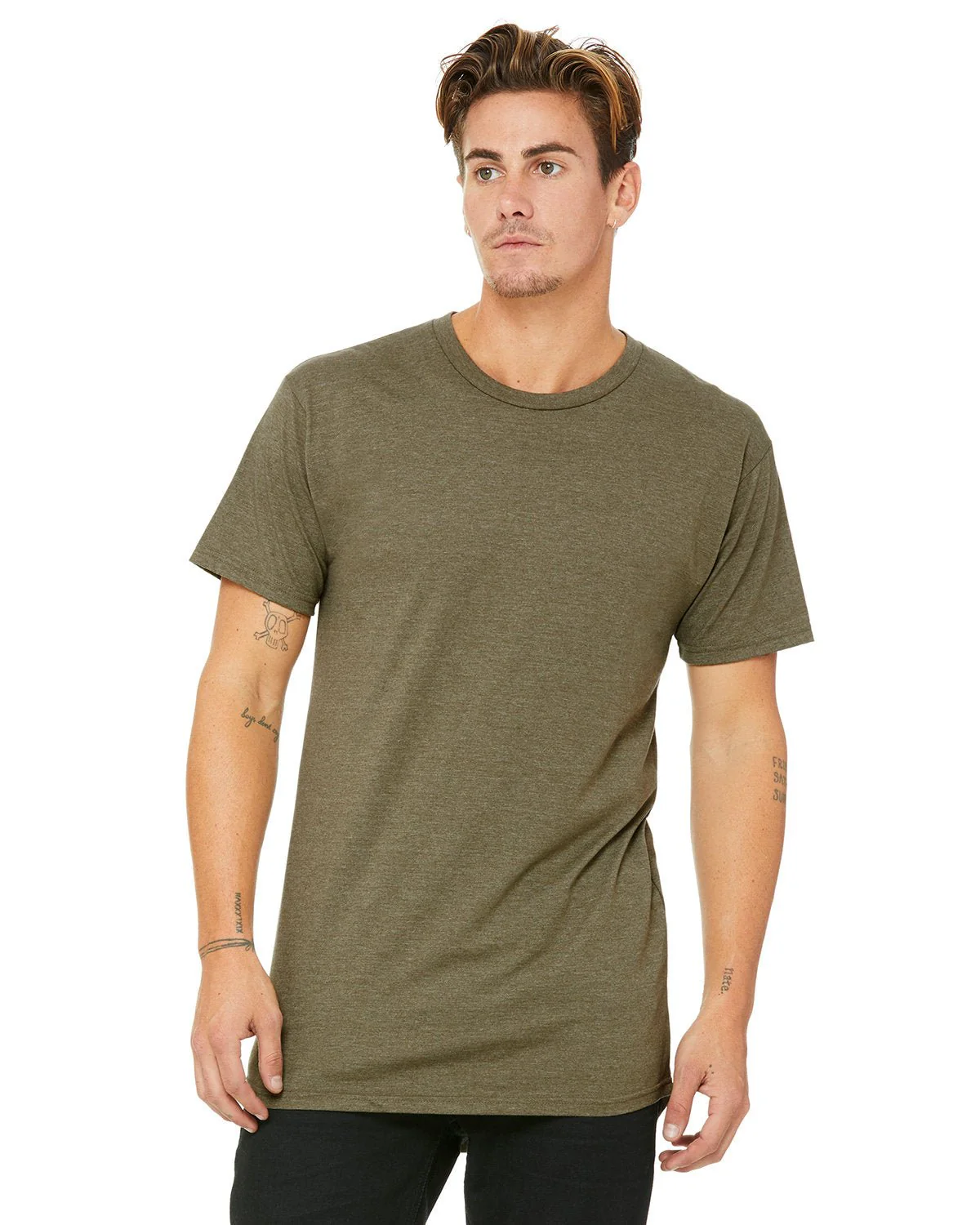 3006-Bella + Canvas-HEATHER OLIVE - Cheap-Us