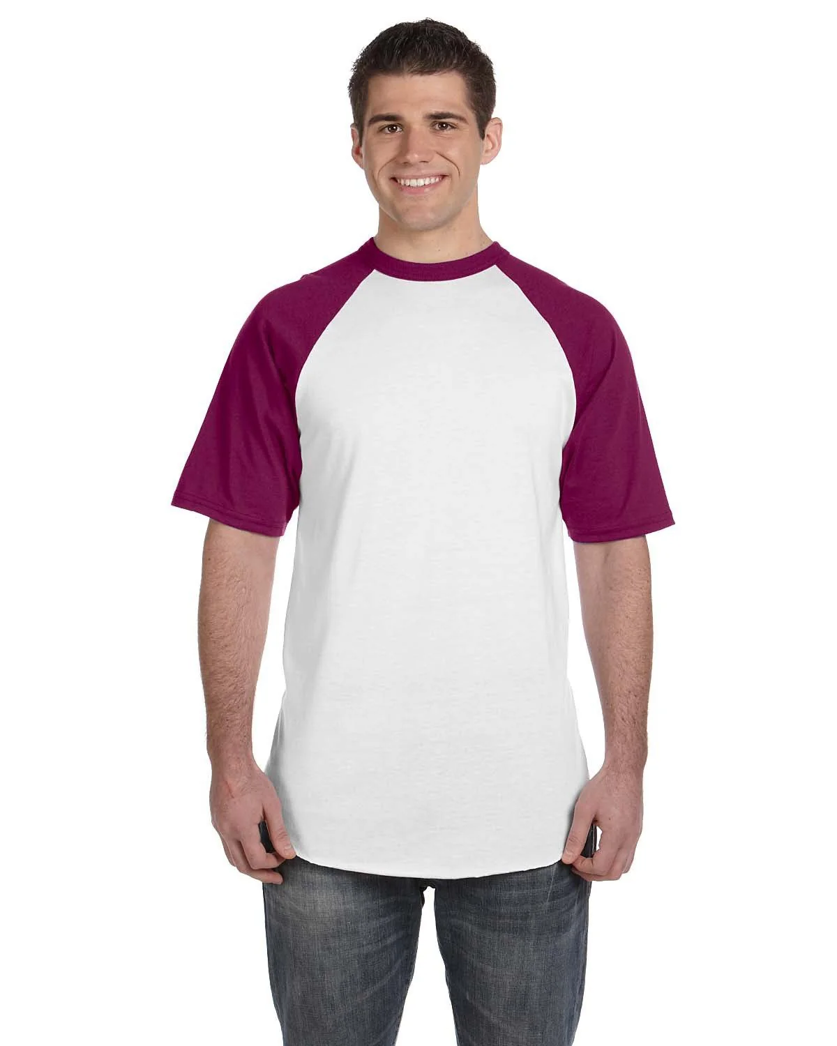 423-Augusta Sportswear-WHITE/ MAROON - Cheap-Us