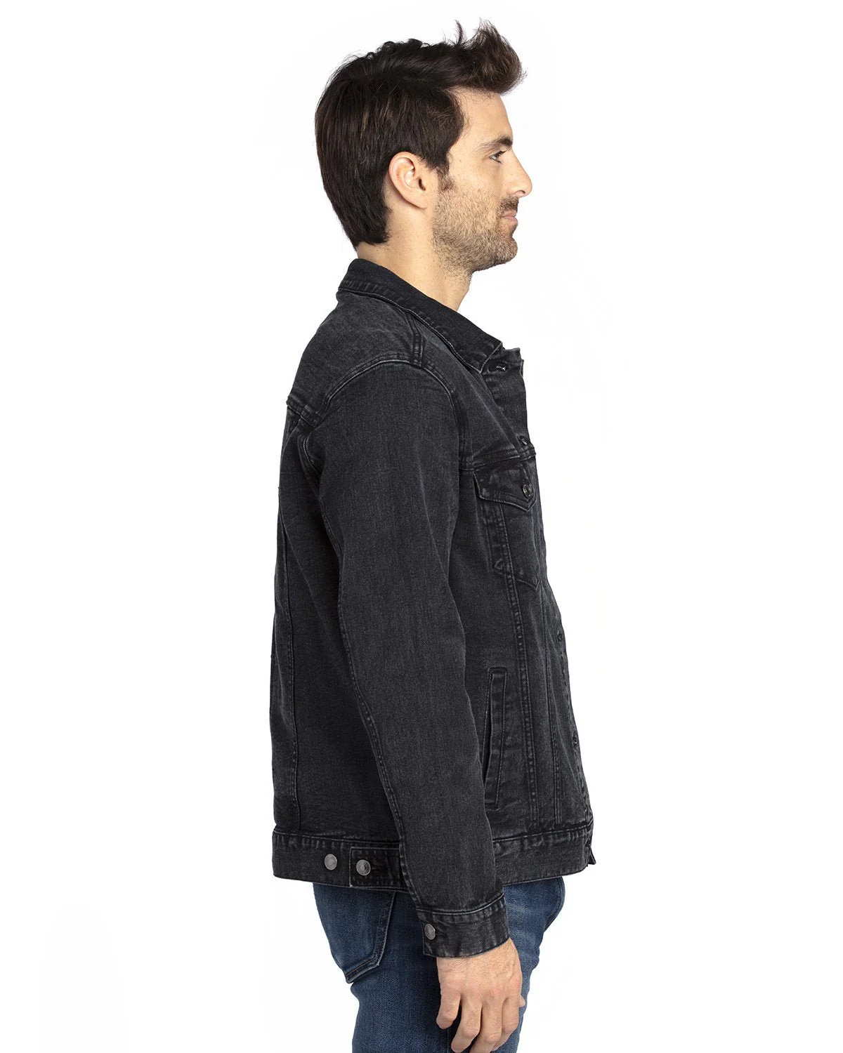 370J-Threadfast Apparel-BLACK DENIM - Cheap-Us
