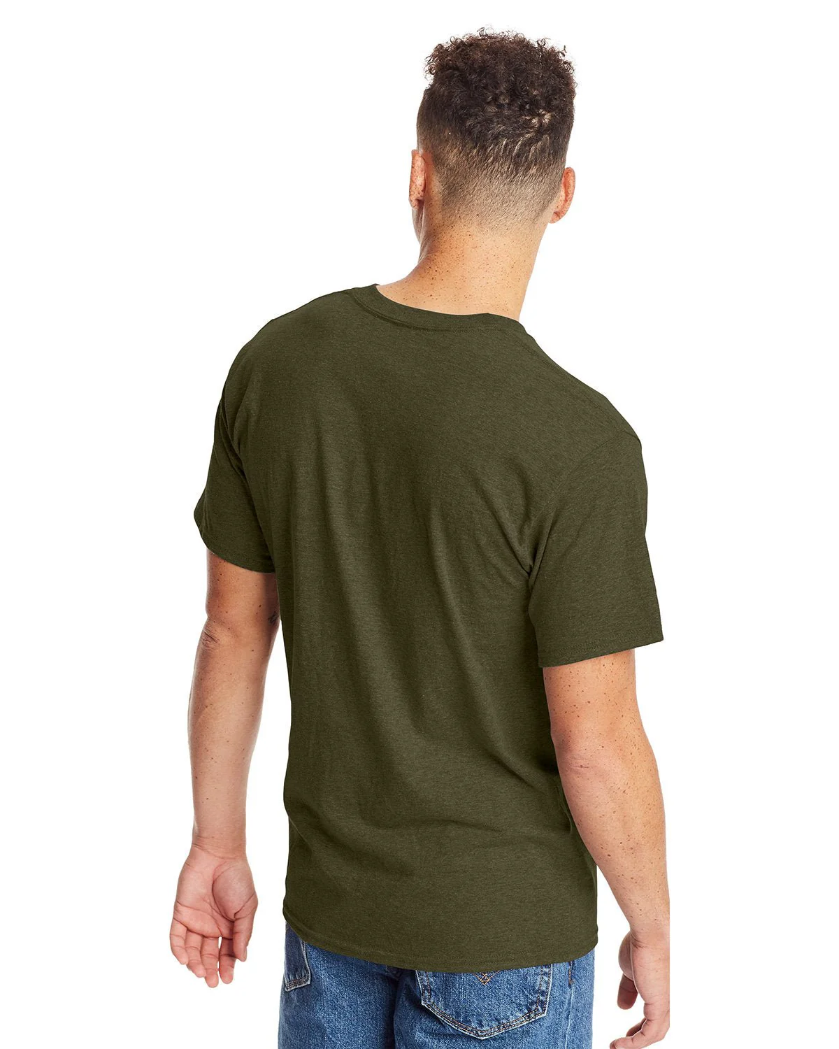 5180-Hanes-MILITARY GRN HTH - Cheap-Us