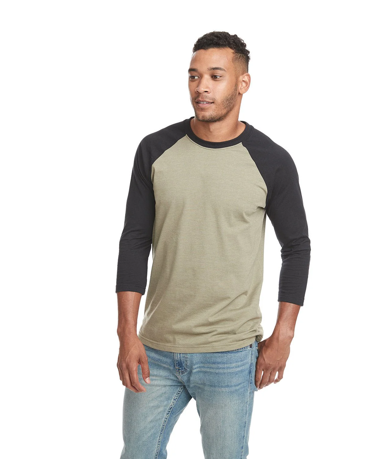 6251-Next Level Apparel-BLACK/ OLIVE - Cheap-Us