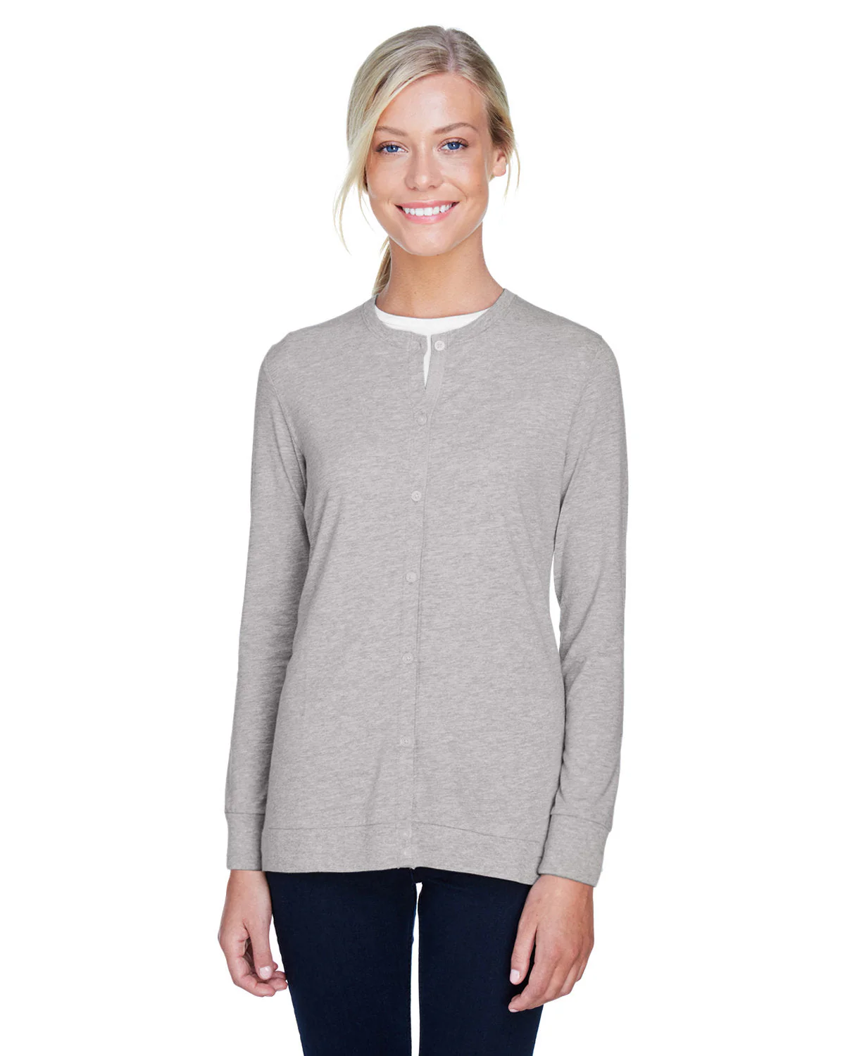 DP181W-Devon & Jones-GREY HEATHER - Cheap-Us