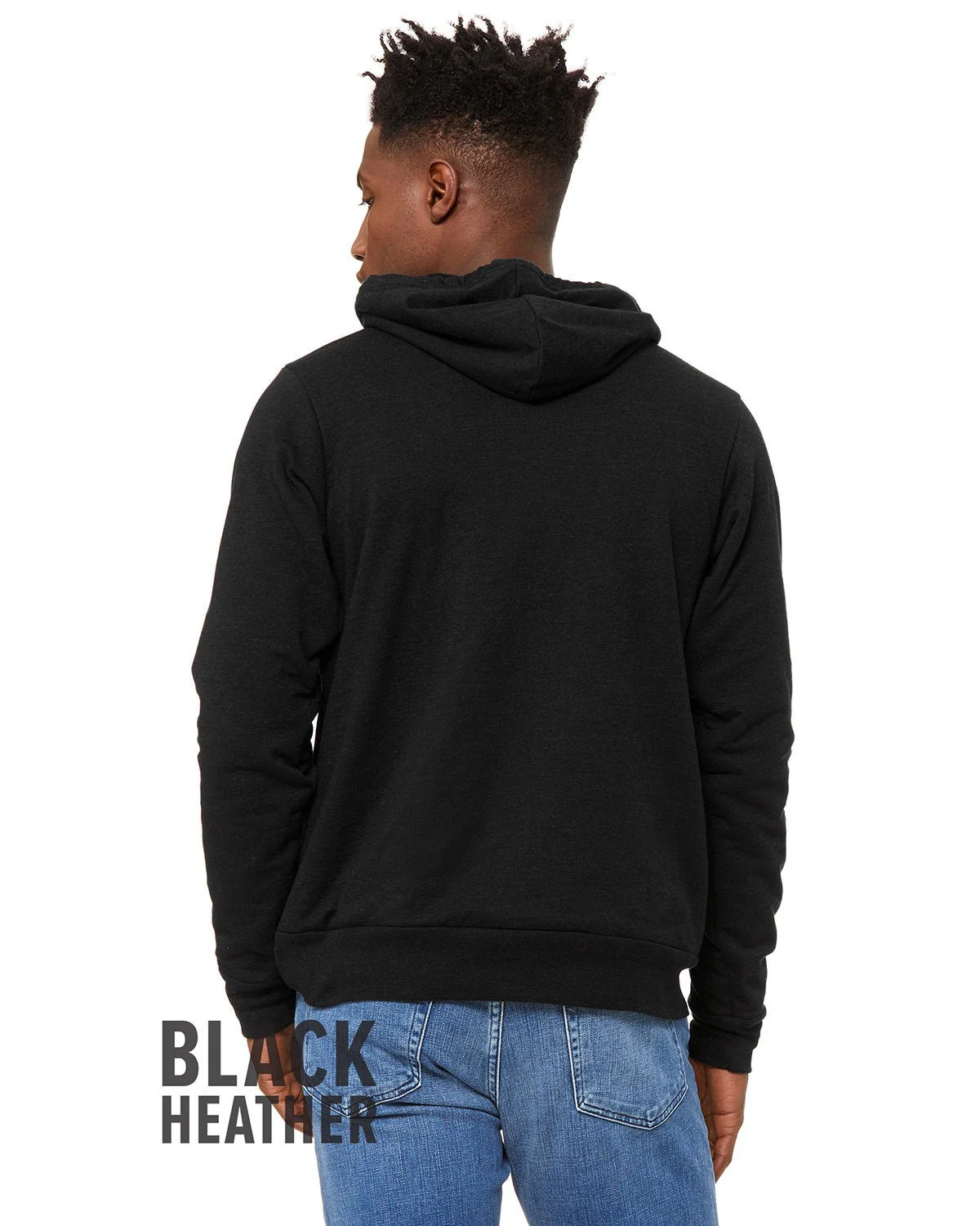 3719-Bella + Canvas-BLACK HEATHER - Cheap-Us