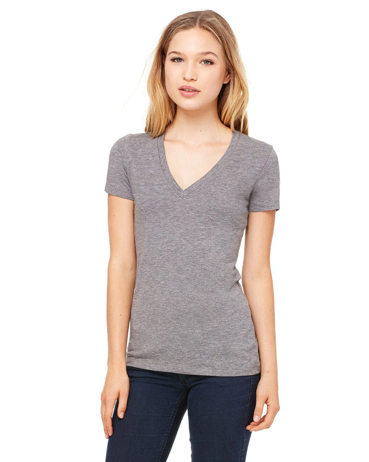8435-Bella + Canvas-GREY TRIBLEND - Cheap-Us