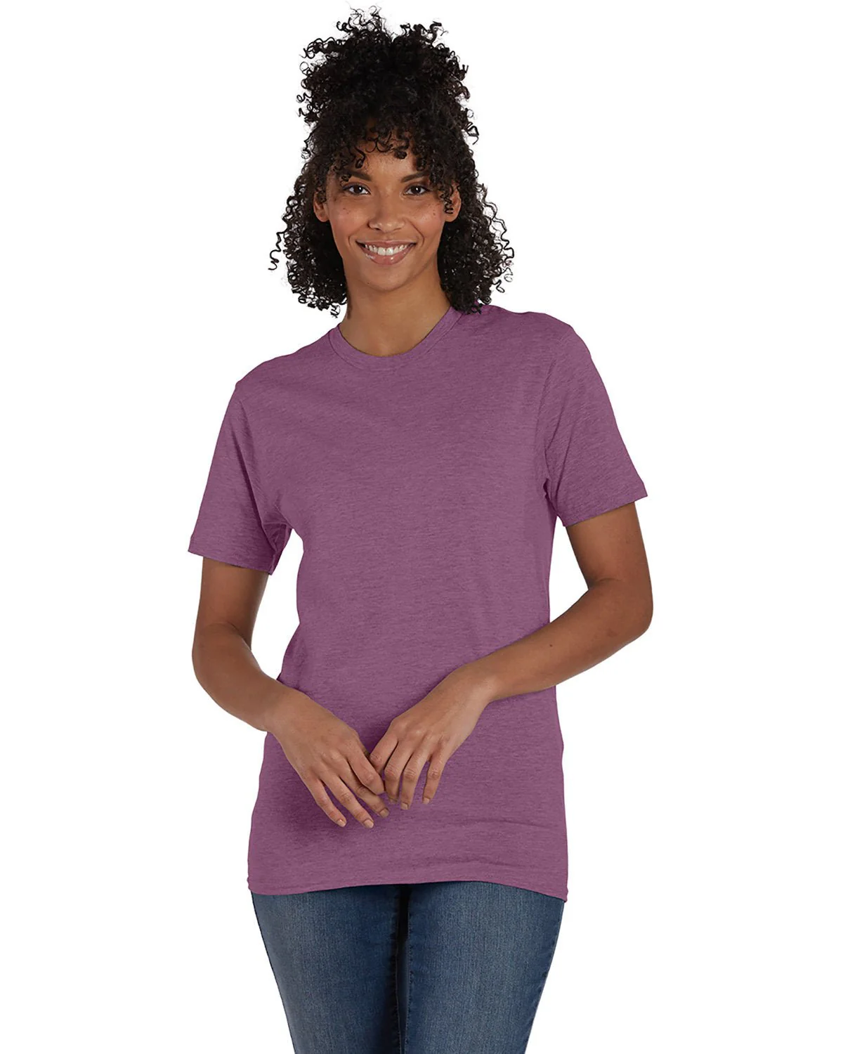 4980-Hanes-PURPLE RAIN HTHR - Cheap-Us