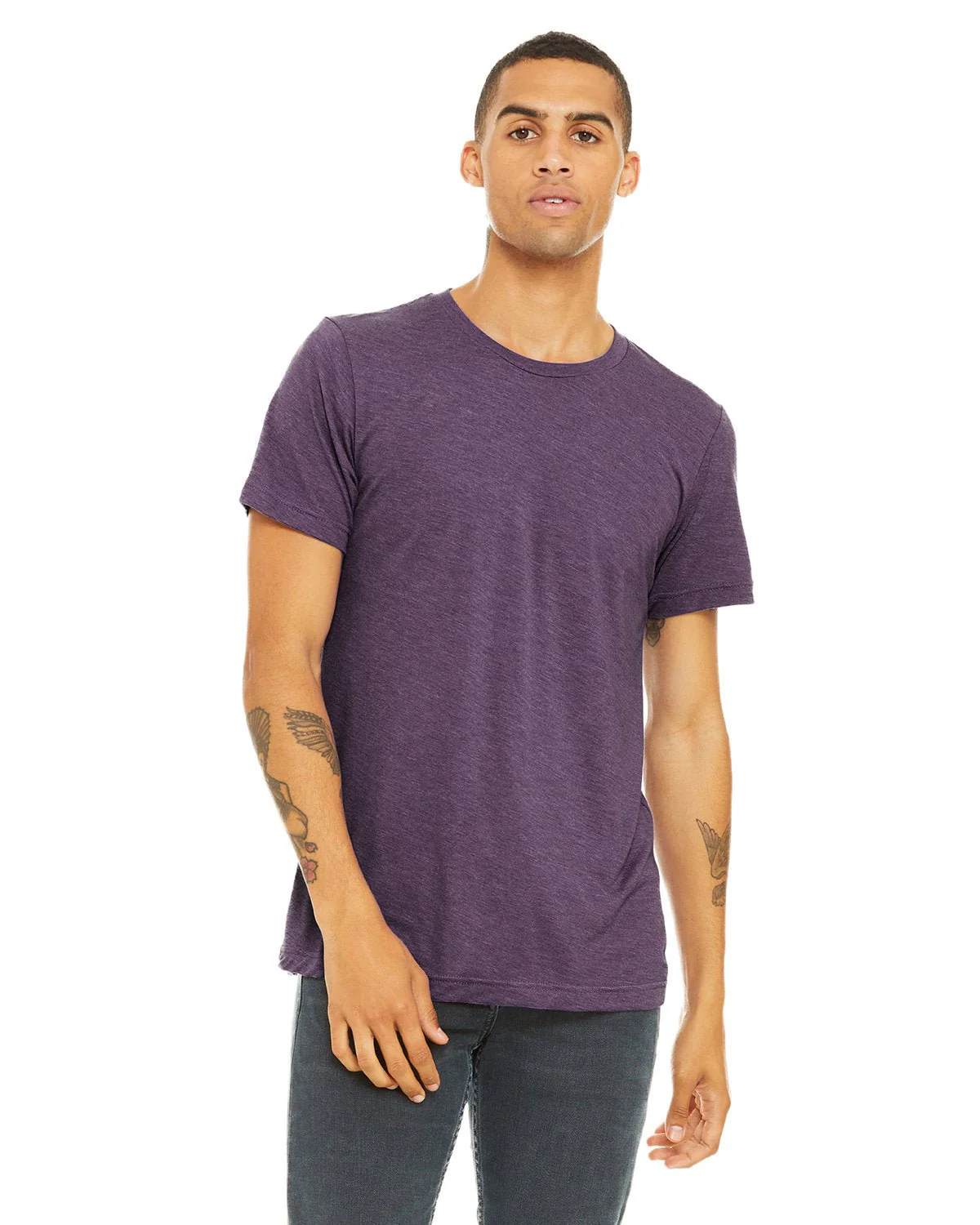 3001CVC-Bella + Canvas-HTHR TEAM PURPLE - Cheap-Us