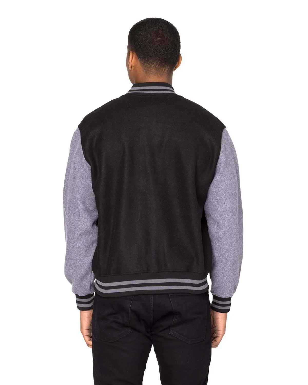 364J-Threadfast Apparel-BLACK/ CHAR HTH - Cheap-Us