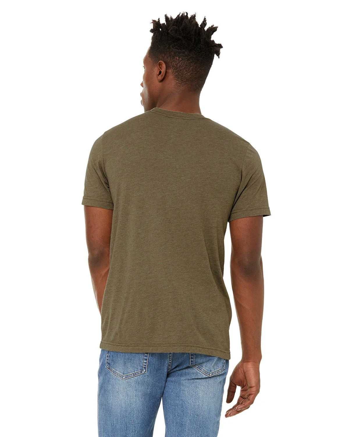 3301C-Bella + Canvas-HEATHER OLIVE - Cheap-Us